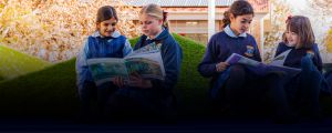 All Hallows Catholic Primay School Five Dock - four students reading book